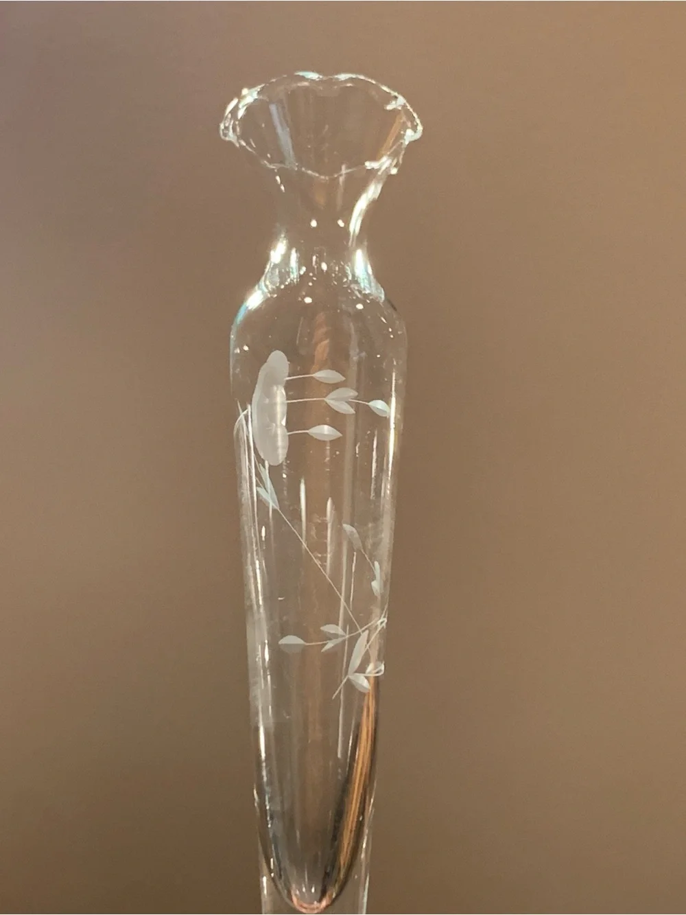 Princess House Heritage Crystal Glass Bud Vase 10